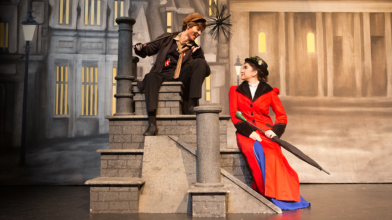 Guyer's John Fredrickson, seen at left, performing in "Mary Poppins" Guyer's John Fredrickson, seen at left, performing in "Mary Poppins"