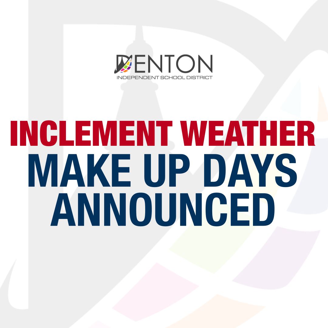 Inclement Weather Make-up Days Announced 