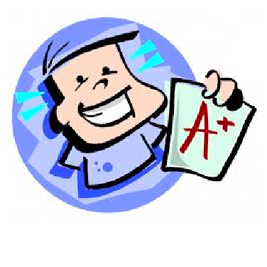 Kid holding A+ Report Card