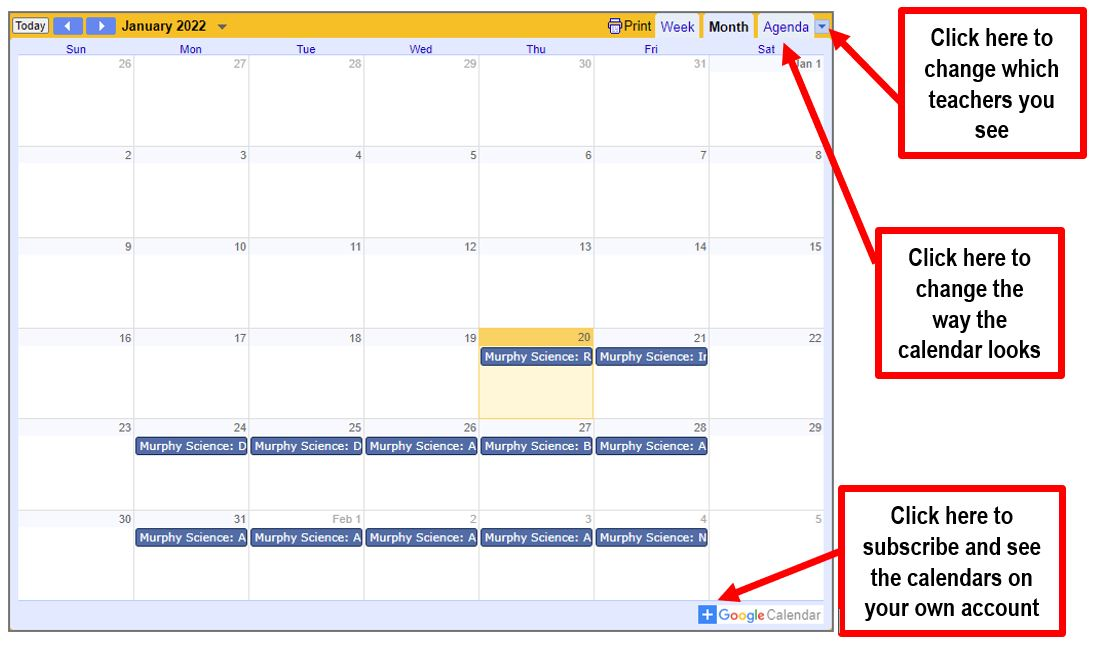 calendar tips
