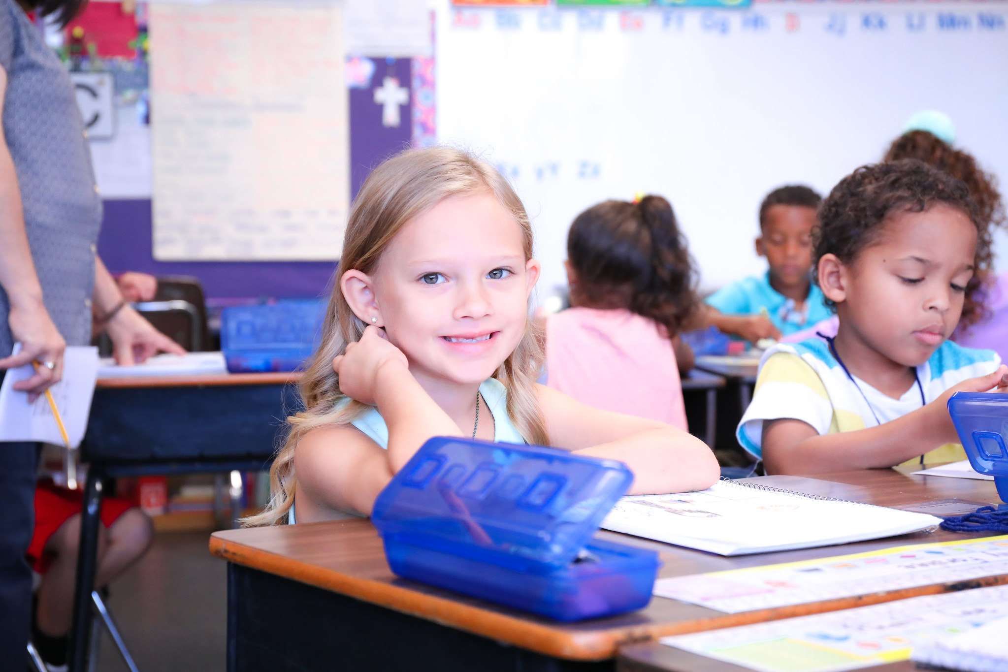 Students at desk