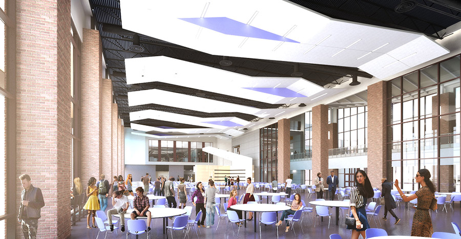The Braswell High School cafeteria 