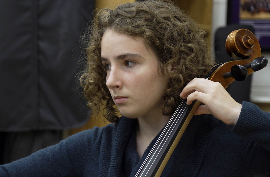 Denton High School Playing Cello 