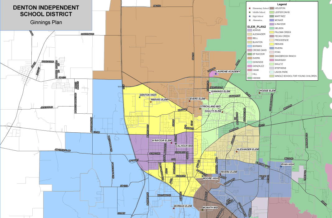 Ginnings attendance zone map