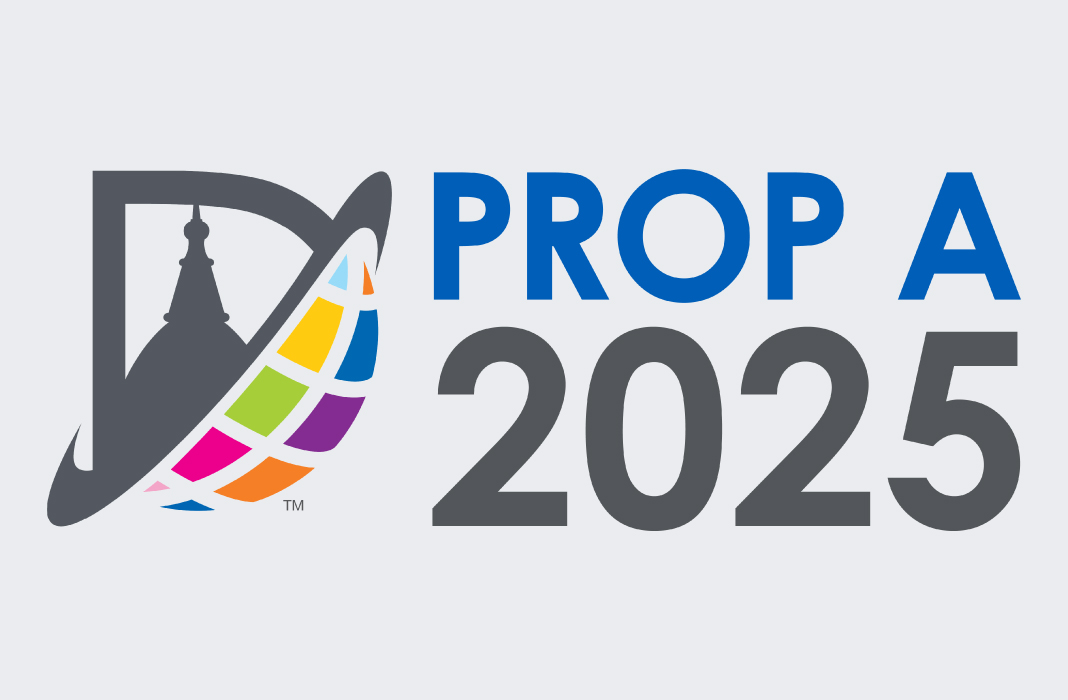 Prop A Logo, light gray background